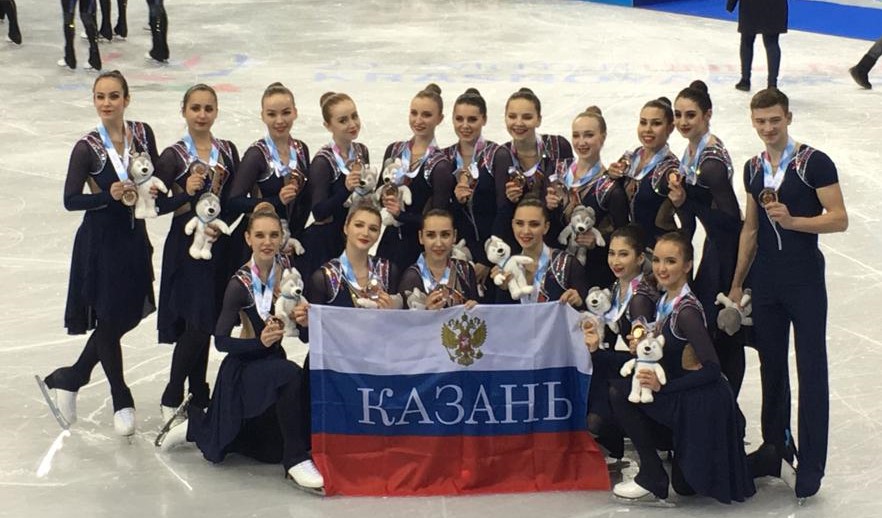 Команда "Татарстан" после церемонии награждения